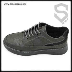 کفش چرم ضد آب مردانه مدل کانات طوسی iranscarpa.com (4)-min