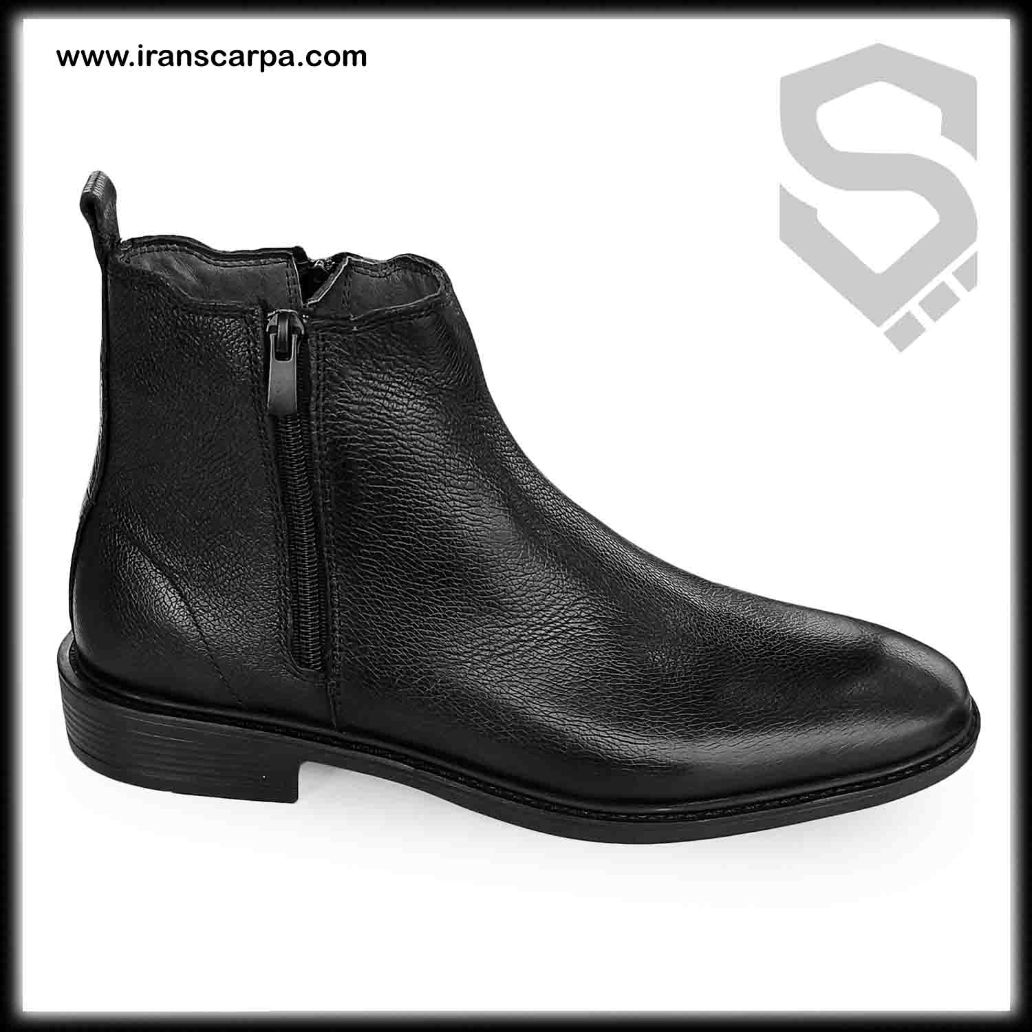 نیم بوت چرم مردانه مدل توکای زیپدار iranscarpa.com - min (2) نیمبوت دو طرف زیپ مدل توکای