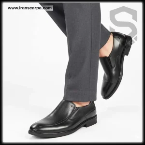 کفش چرم مردانه بی بند مدل لورنزو